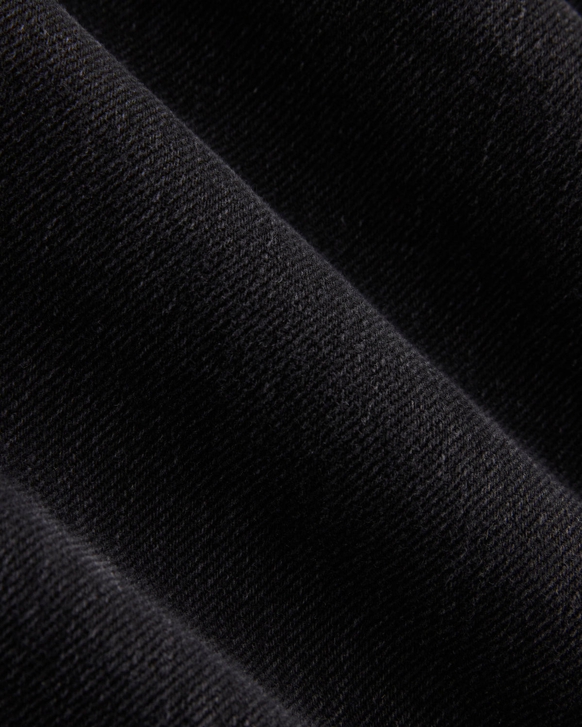 Lightweight Loose Wide-Leg Jean in Black — detail view