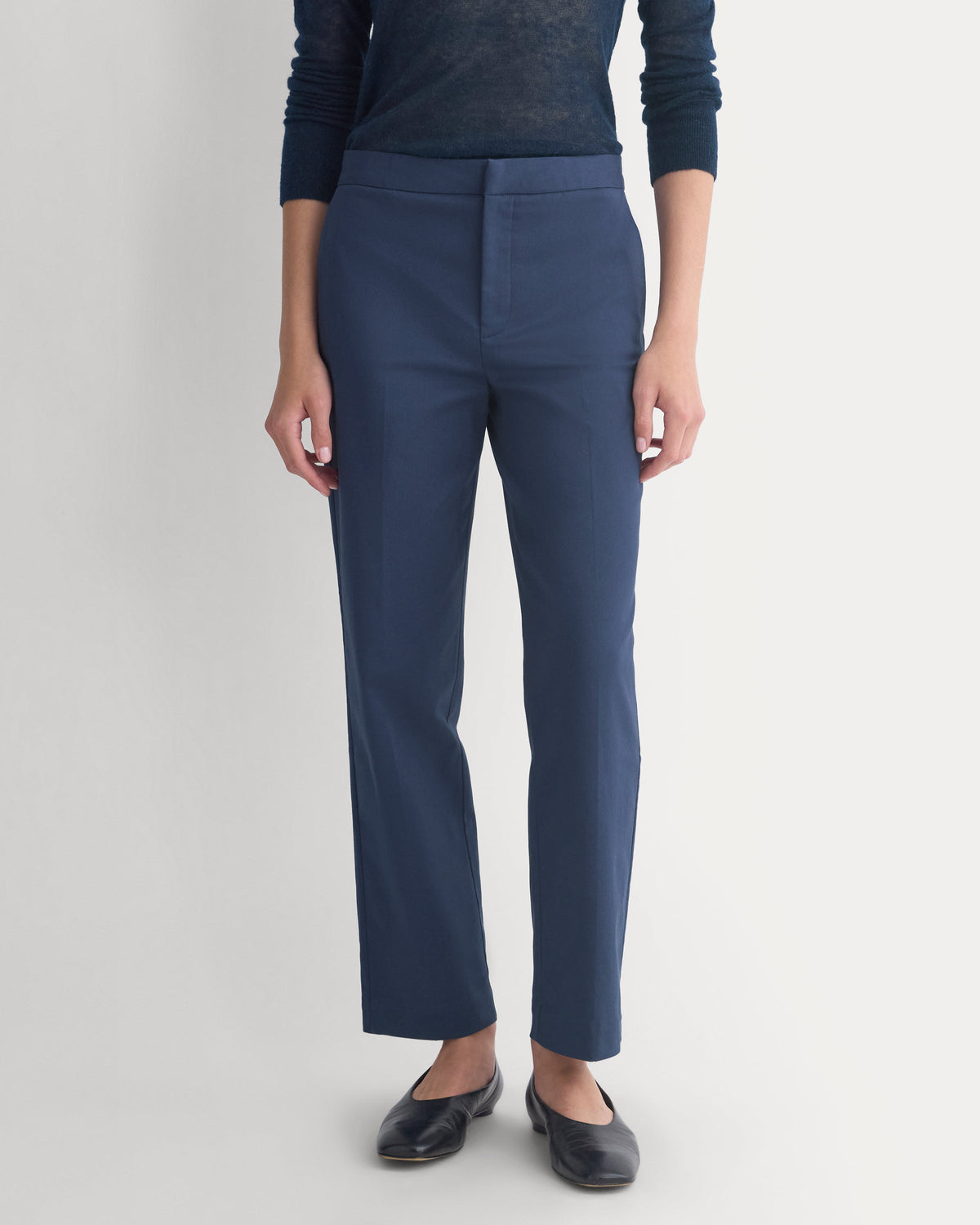 Cigarette Pant in Navy — detail view