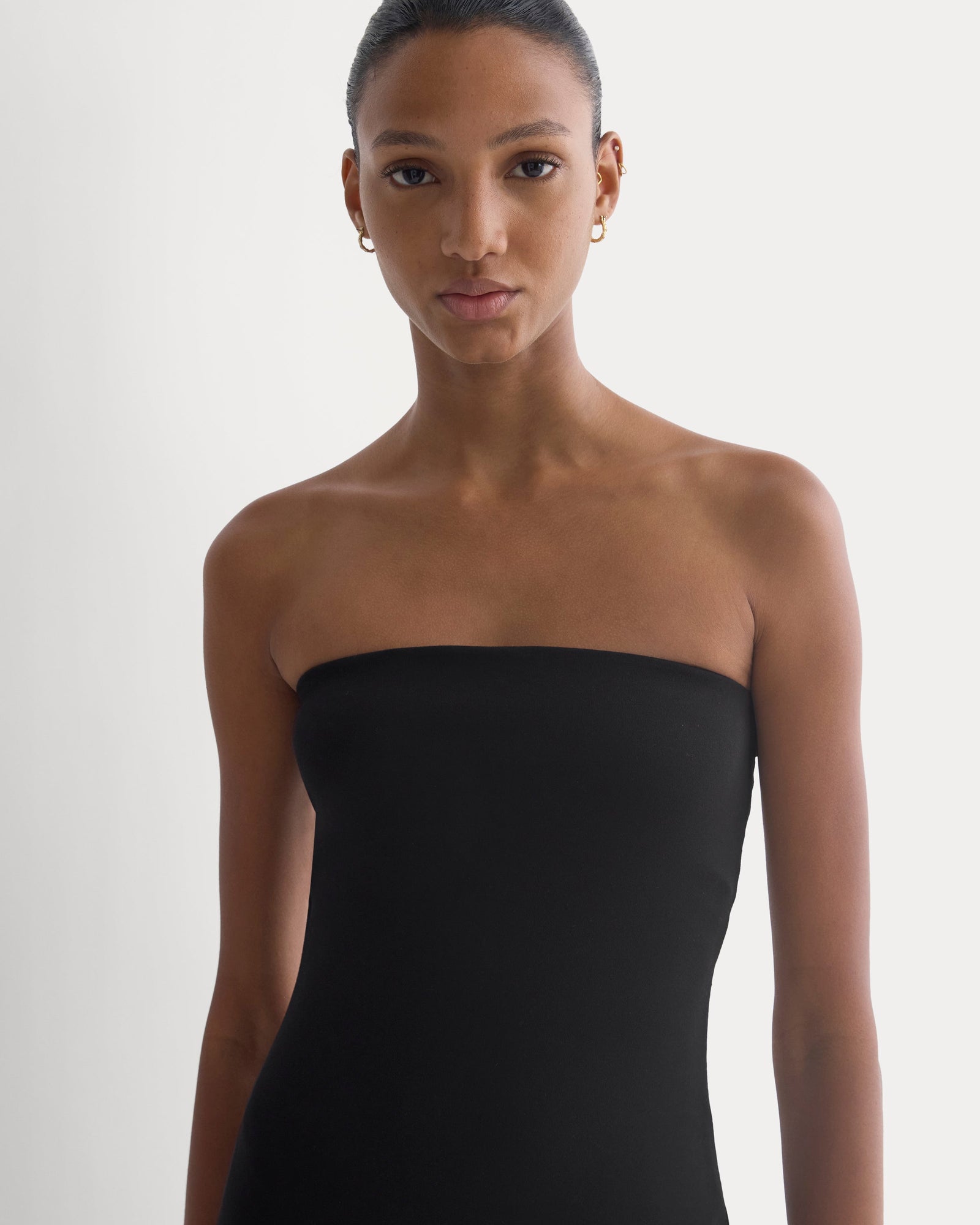 Form Tube Dress in Black — detail view