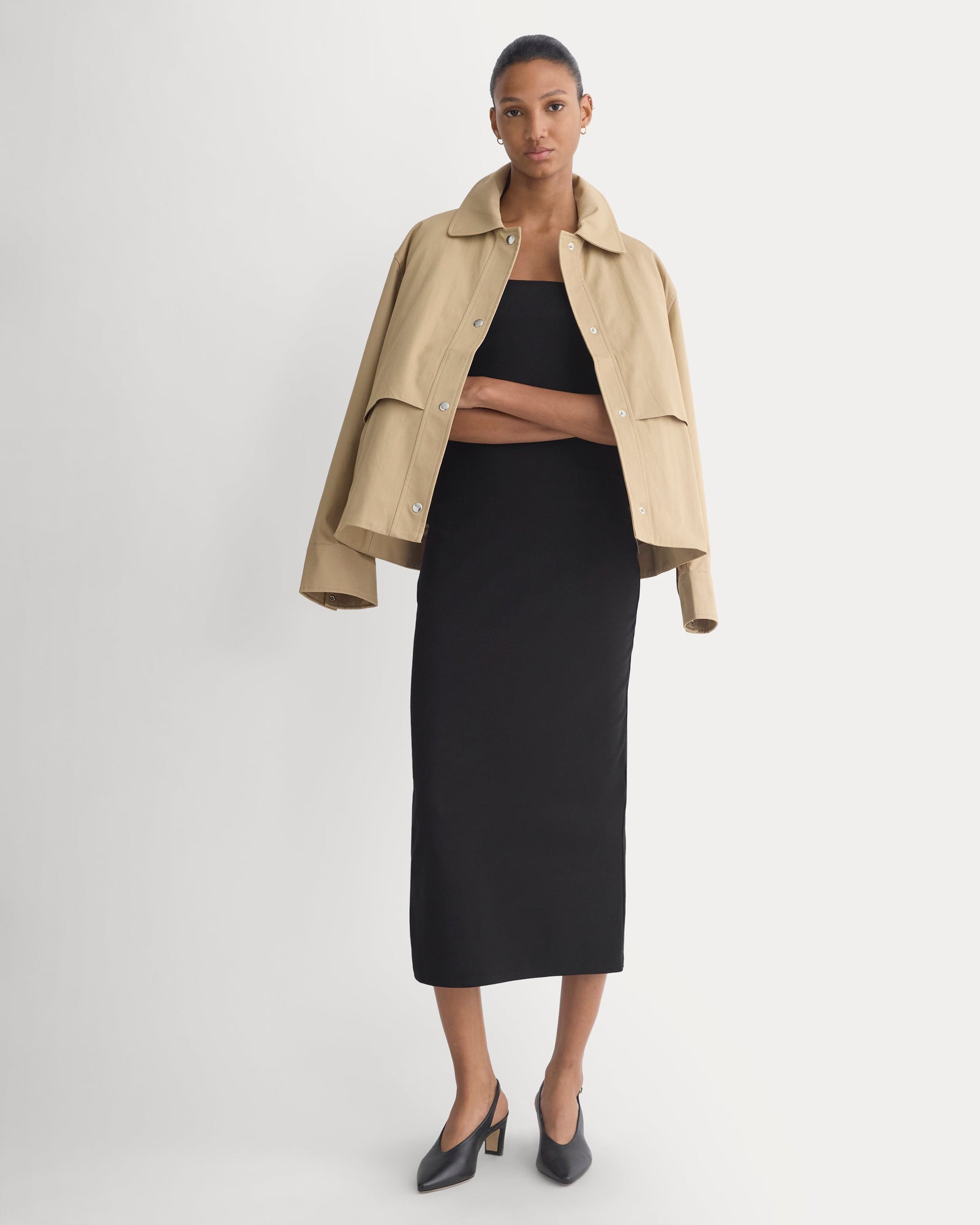 Form Tube Dress in Black — detail view