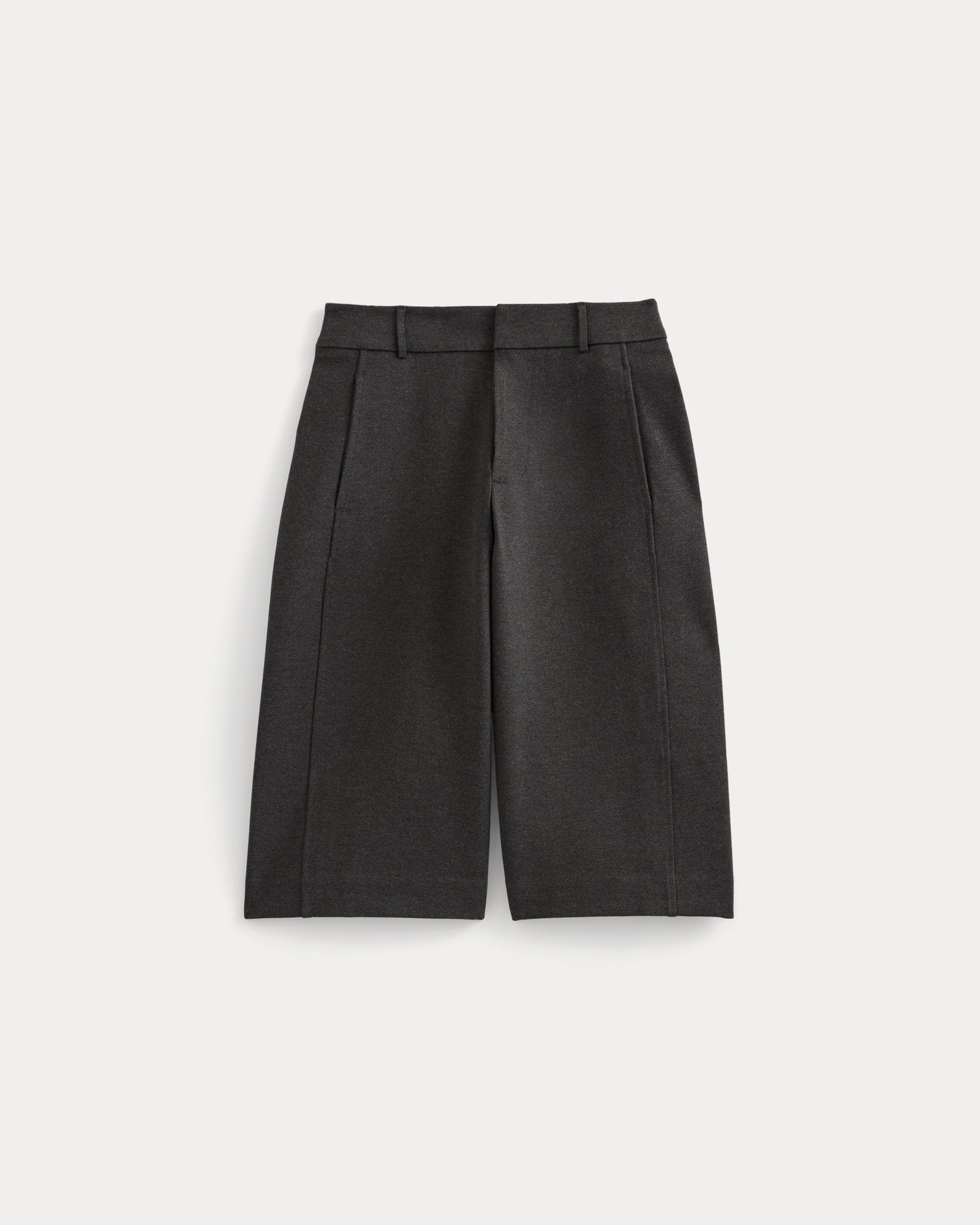 Ponte Bermuda Shorts in Heathered Soot — alternate view