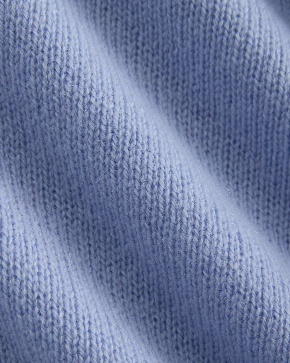 Cashmere High V Boyfriend Sweater in Blue — detail view