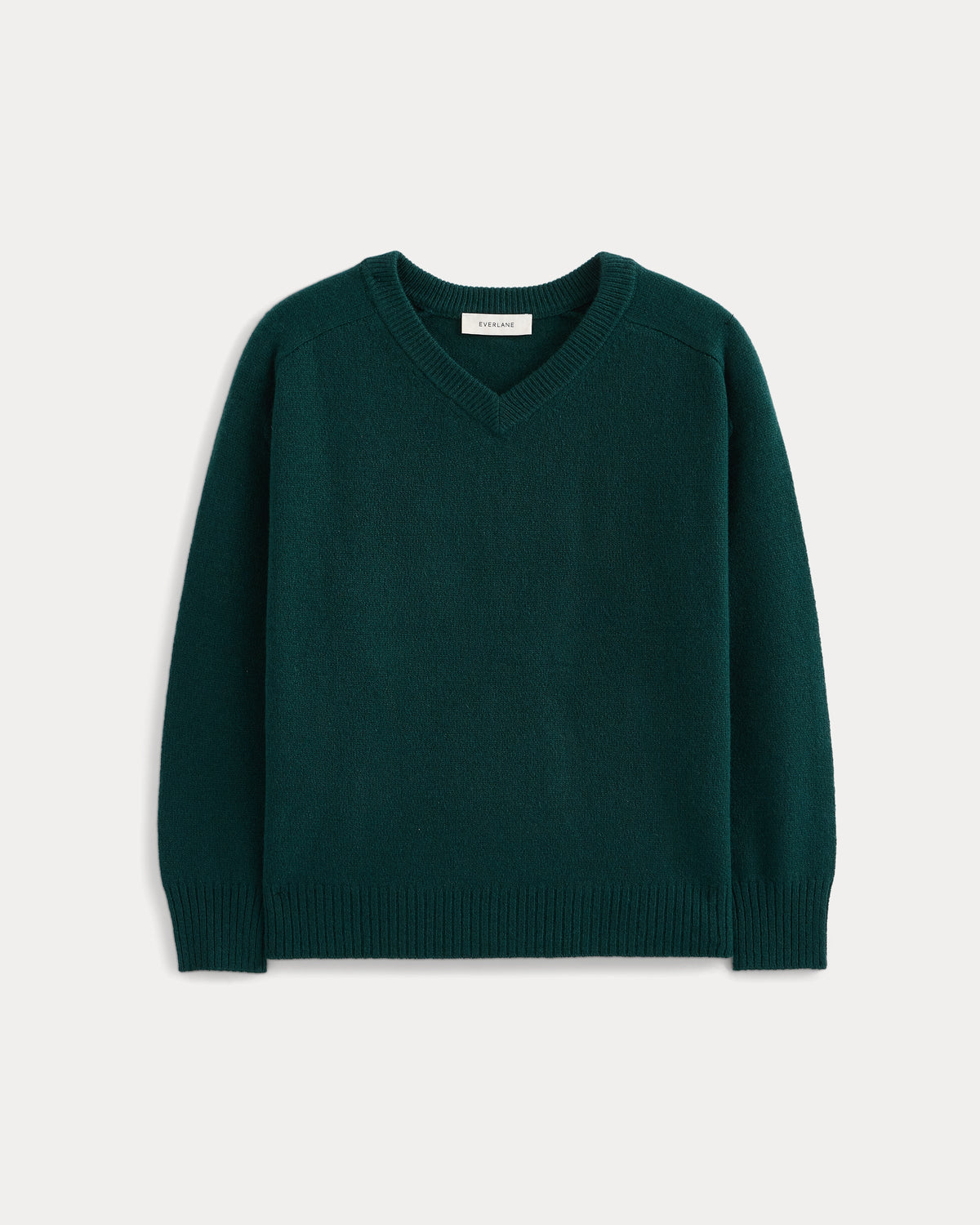 Cashmere High V Boyfriend Sweater in Ponderosa Pine — alternate view