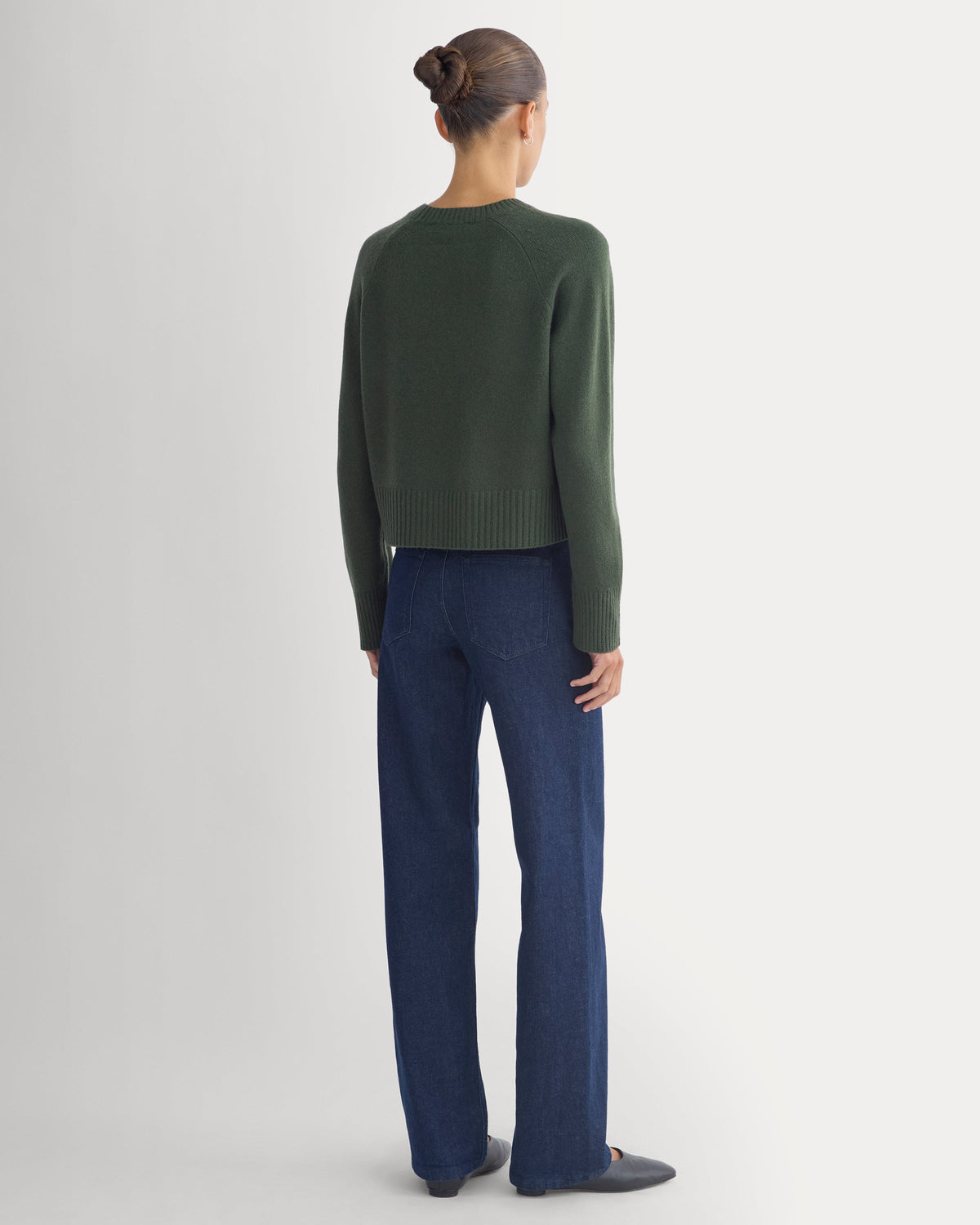 The Boxy Crew in Cashmere in Dark Forest — detail view