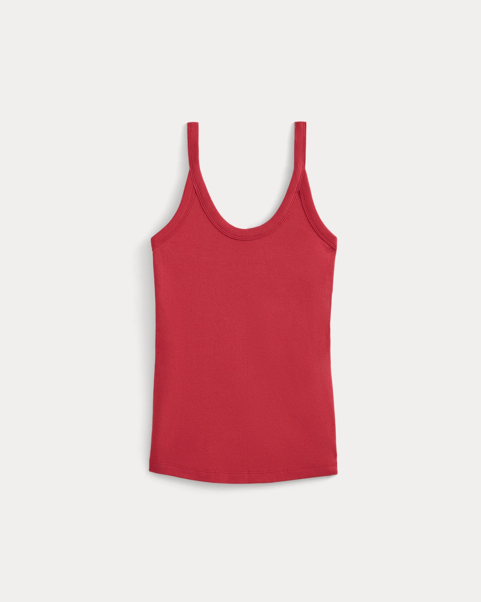 RetroSoft U-Neck Tank in Vintage Red — alternate view