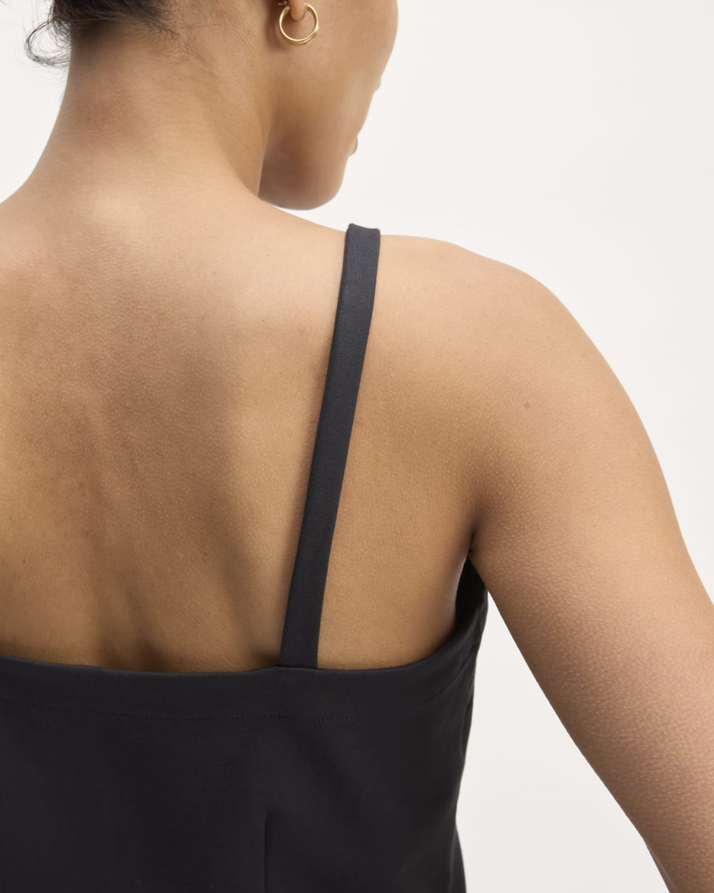 The Dream High-Neck Tank in Black — detail view