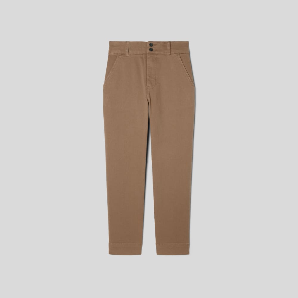 The Organic Straight-Leg Pant in Toasted Coconut — alternate view