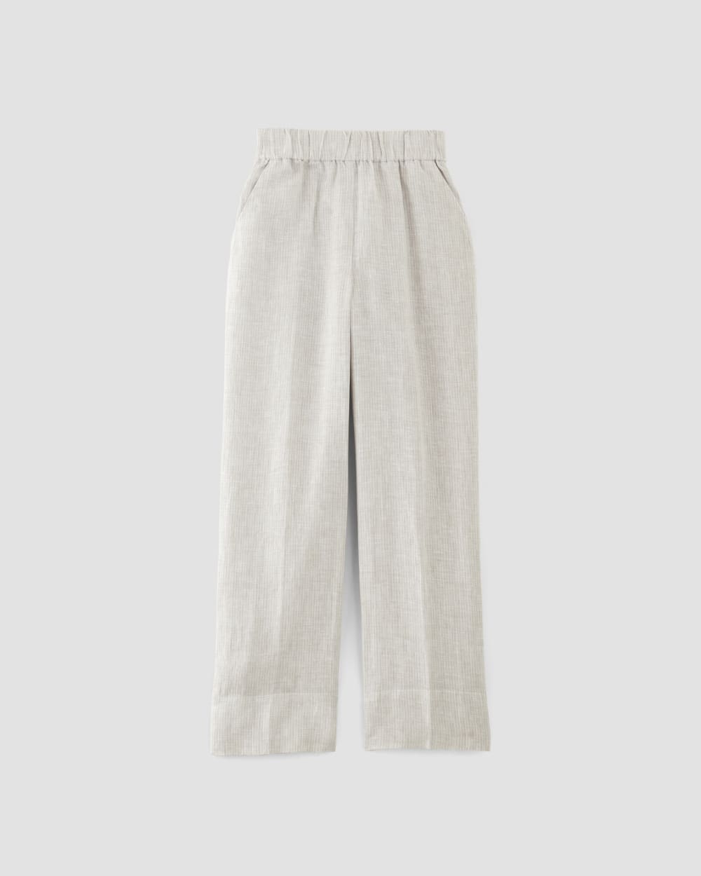 The Linen Easy Pant in Stone / White — alternate view