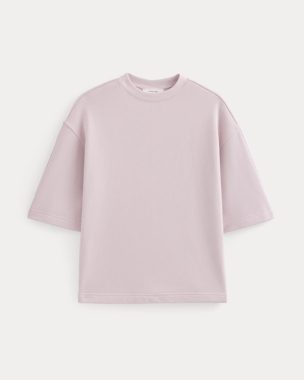 Lightweight Terry Oversized Tee in Burnished Lilac — alternate view