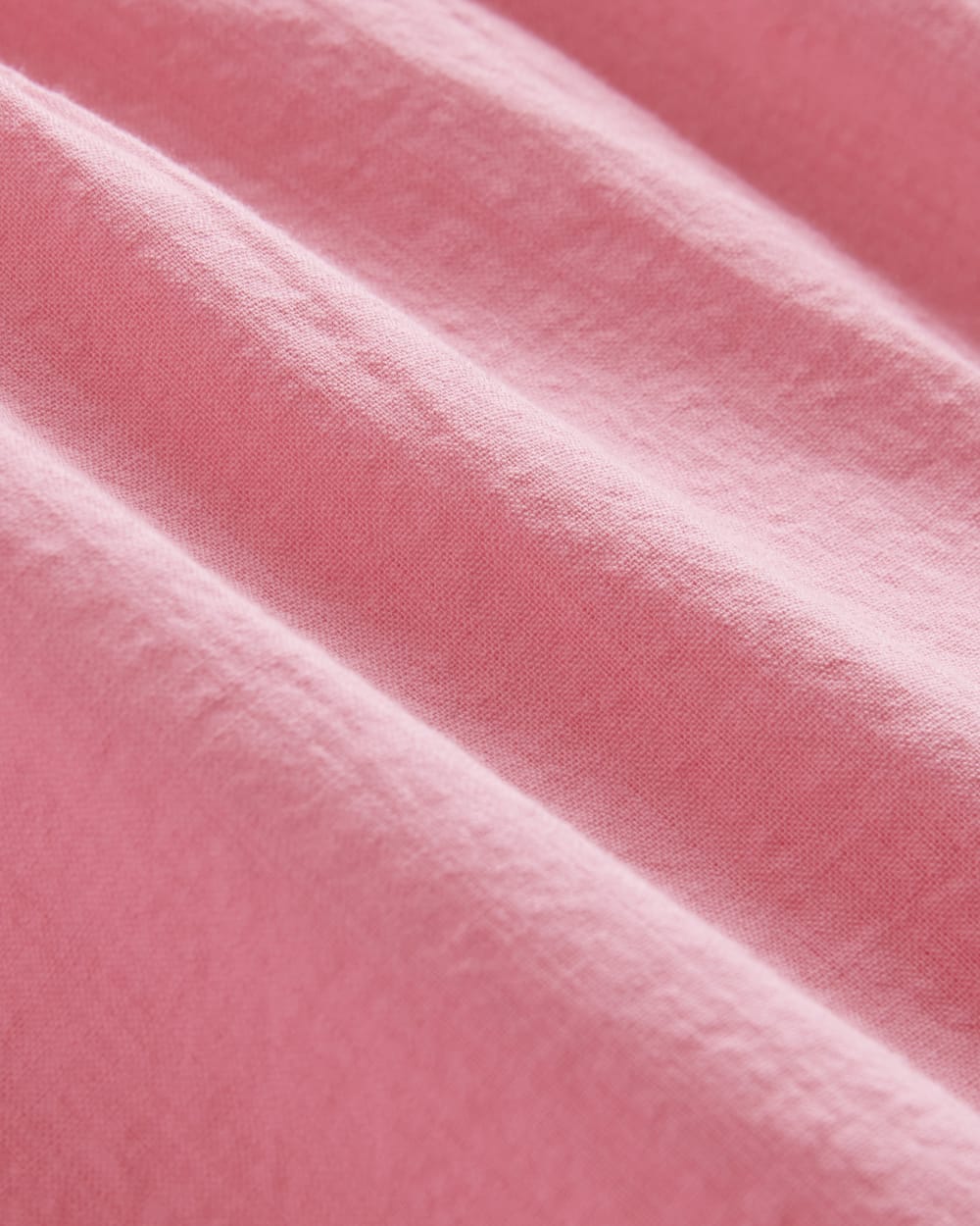 The Gauze Tiered Dress in Deep Pink — detail view