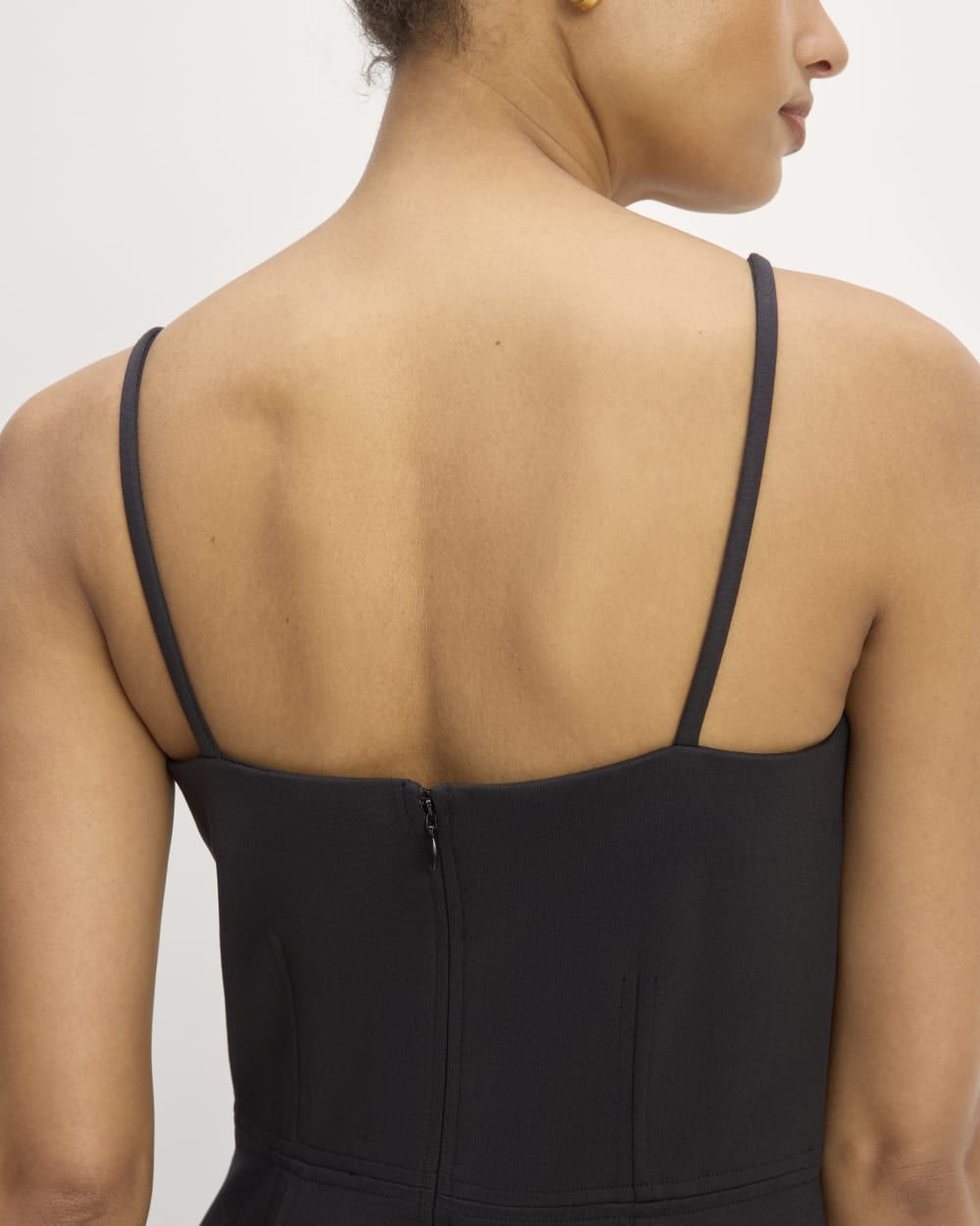 The Dream Everywhere Dress in Black — detail view