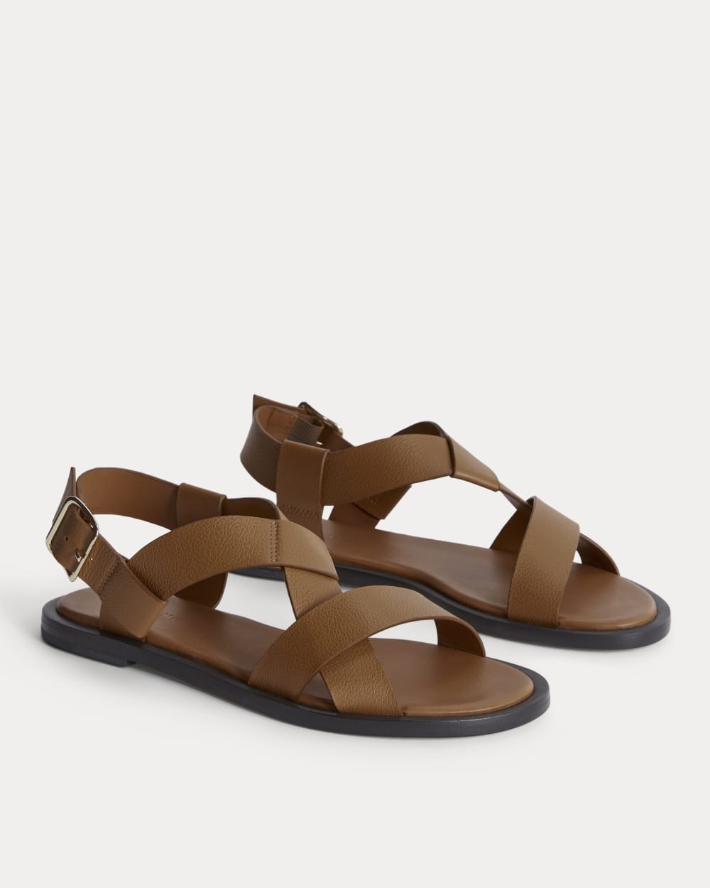 The City Strap Sandal in Desert Tan — detail view