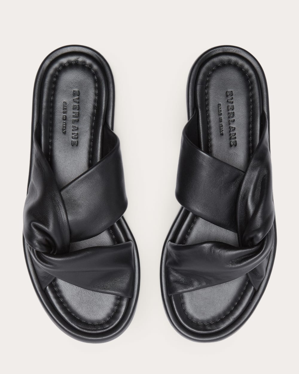 The Day Twist Sandal in Black — detail view
