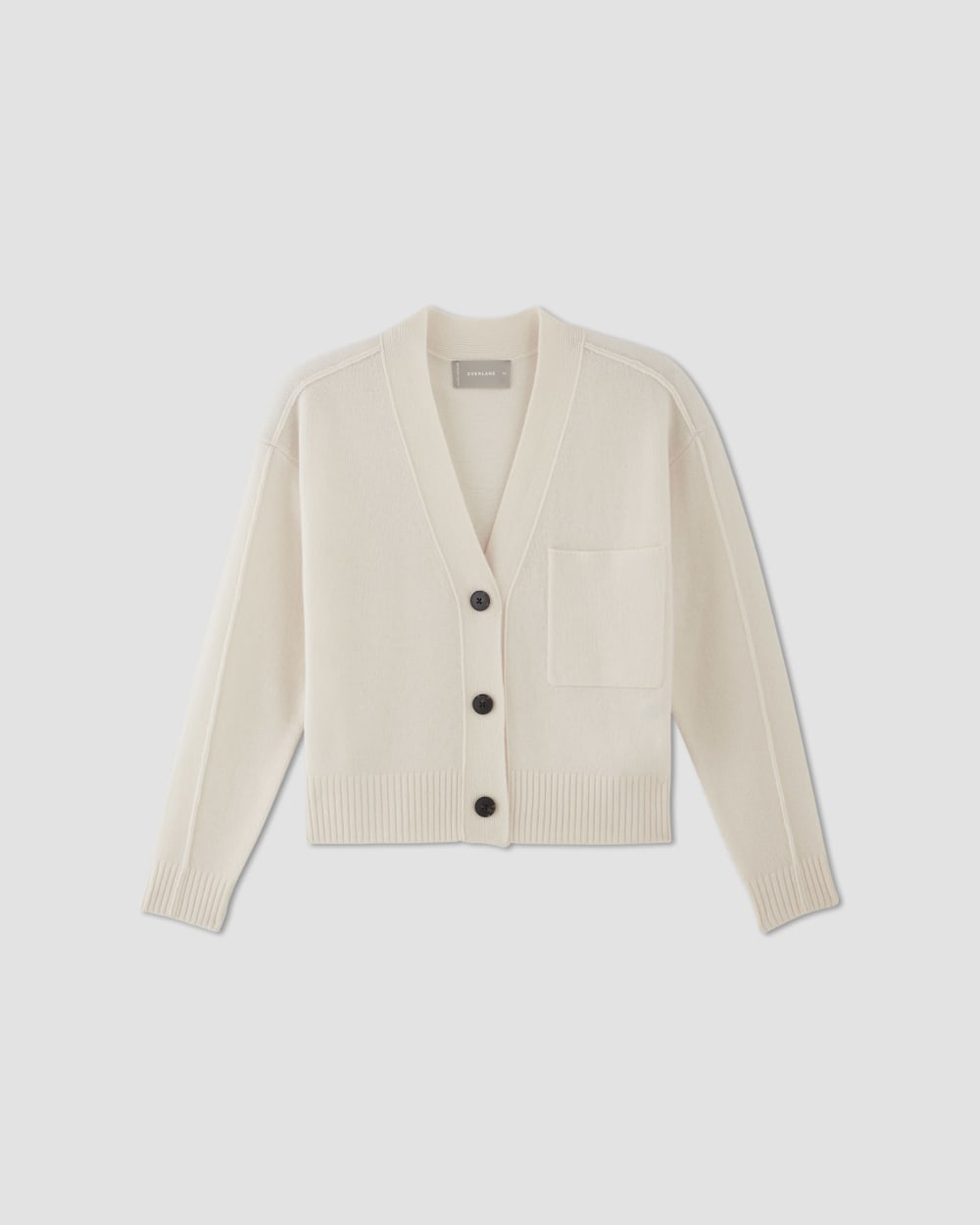The Good Merino Wool Cardigan in Bone — alternate view