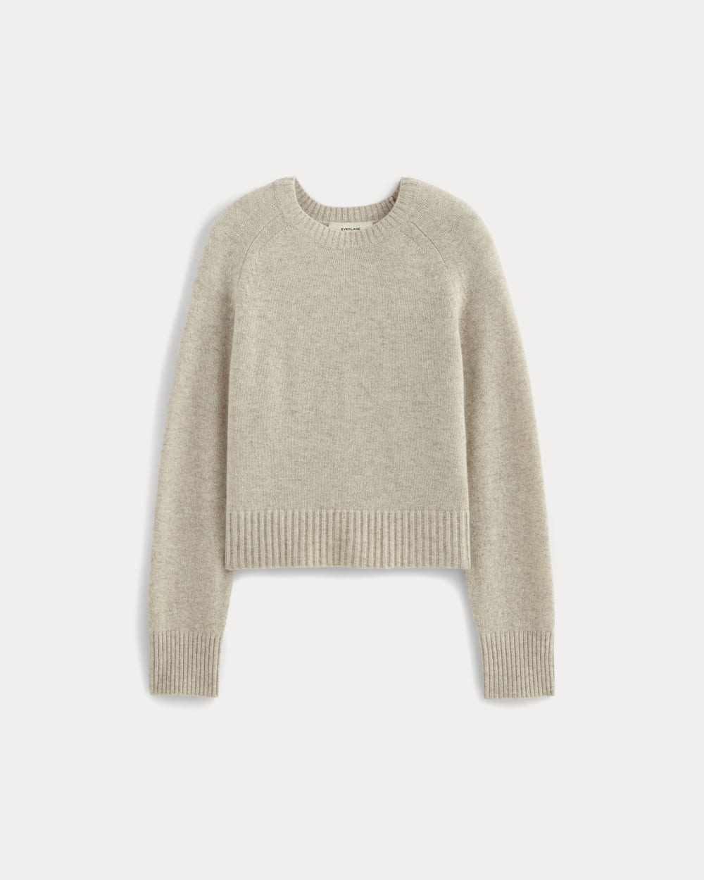 The Boxy Crew in Cashmere in Canvas — alternate view