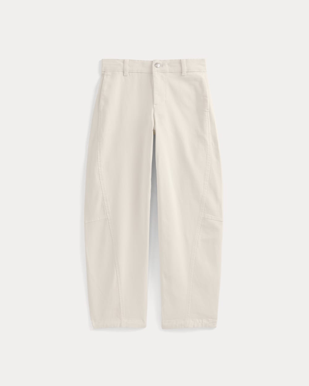 Twisted Seam Barrel Pant in Bone — alternate view