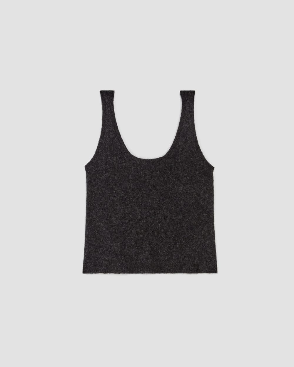 The Cozy-Stretch Tank in Charcoal — alternate view