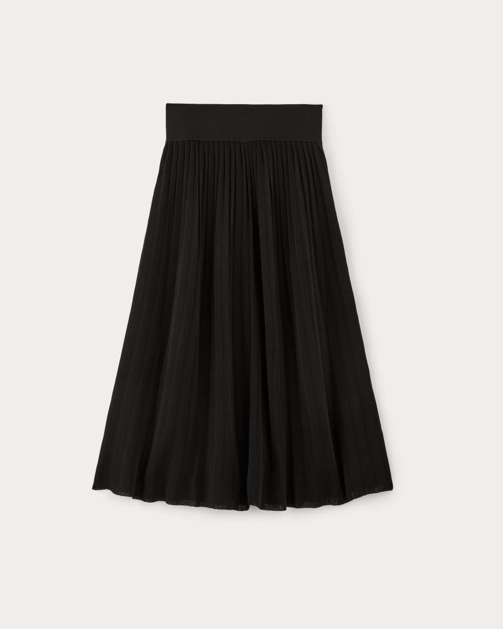 The Pleated Skirt in Black — alternate view