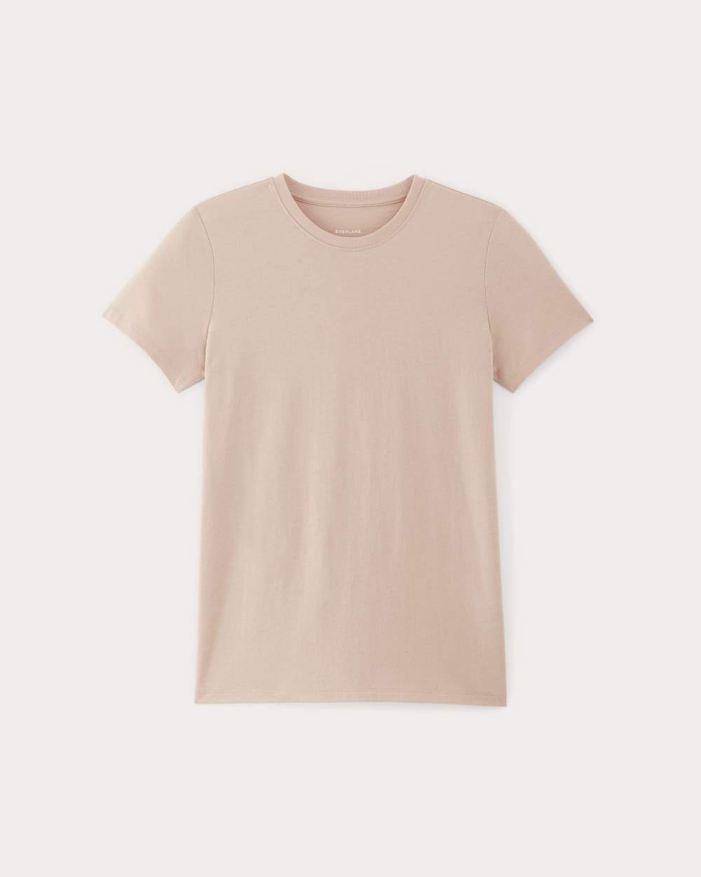 The Slim Crew in Essential Cotton in Rose Smoke — alternate view
