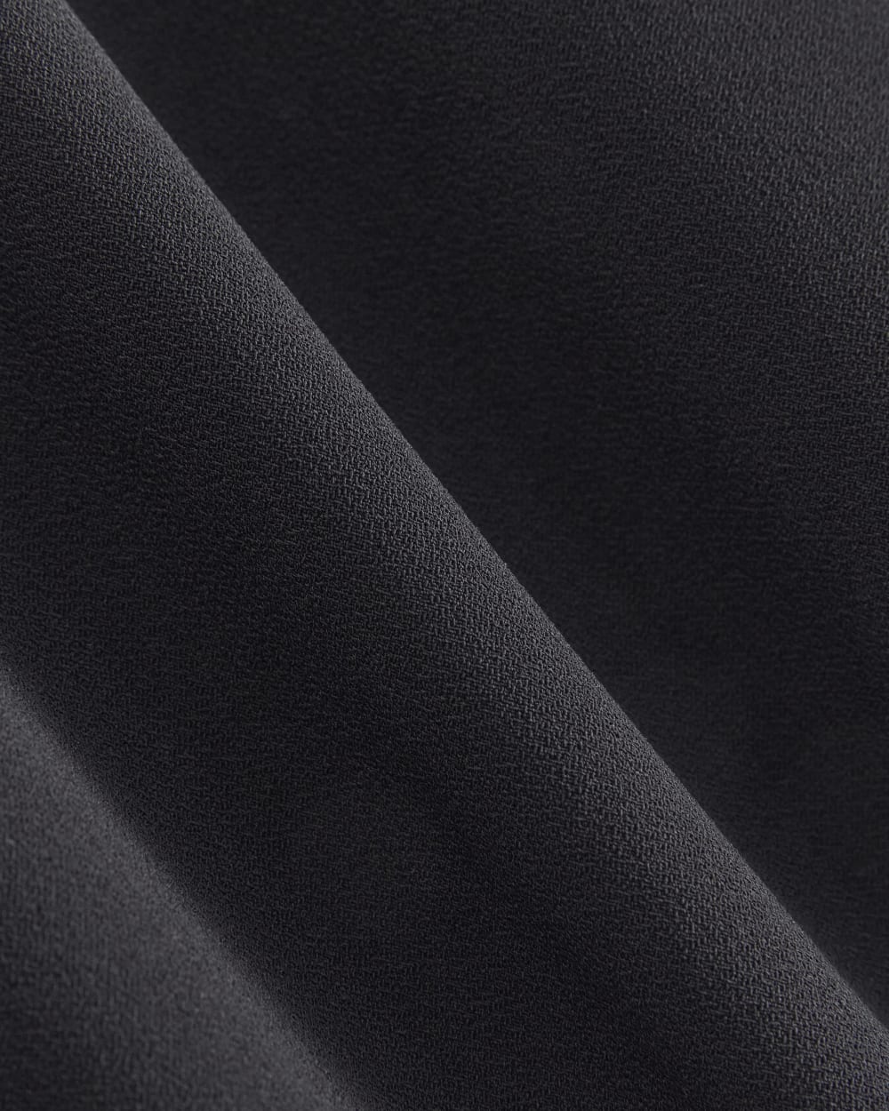 Drapey Crepe Top in Black — detail view