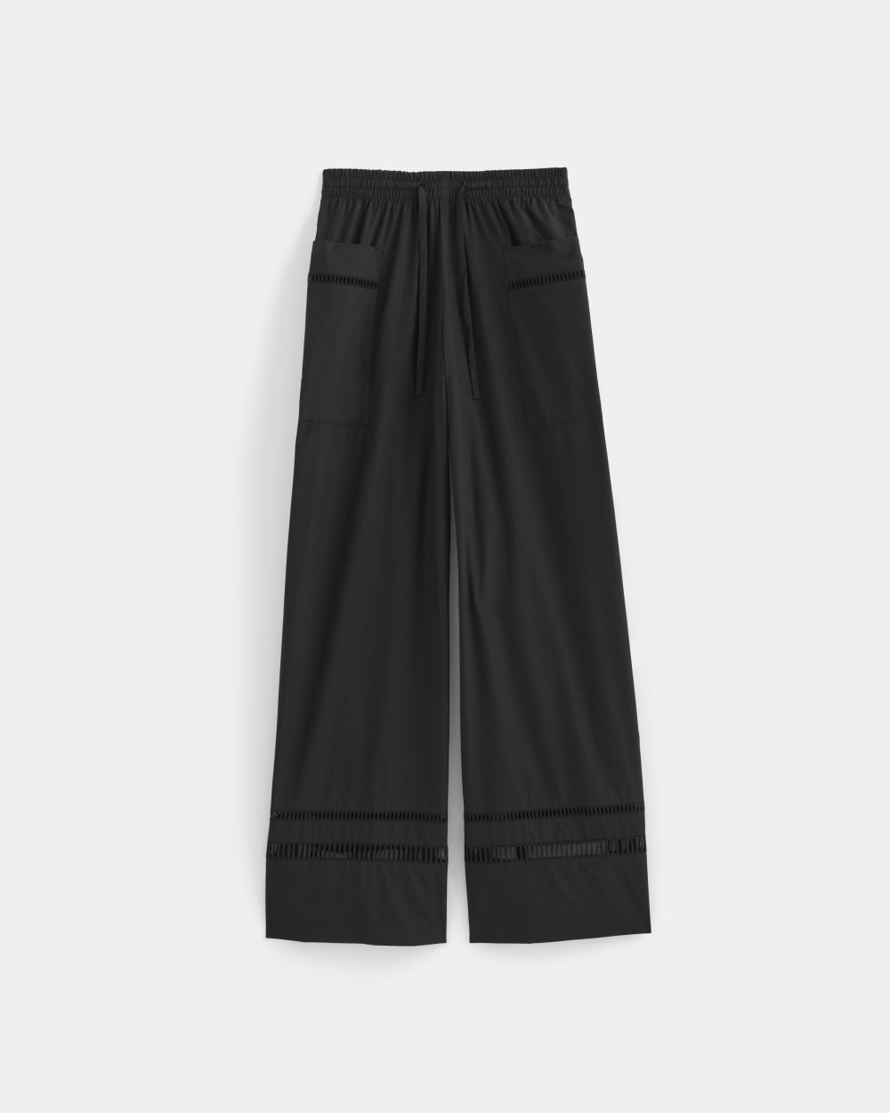 The Lace Trim Pant in Black — alternate view