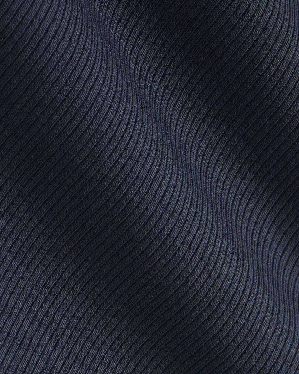 The Luxe Rib Square-Neck Tank in Navy — detail view