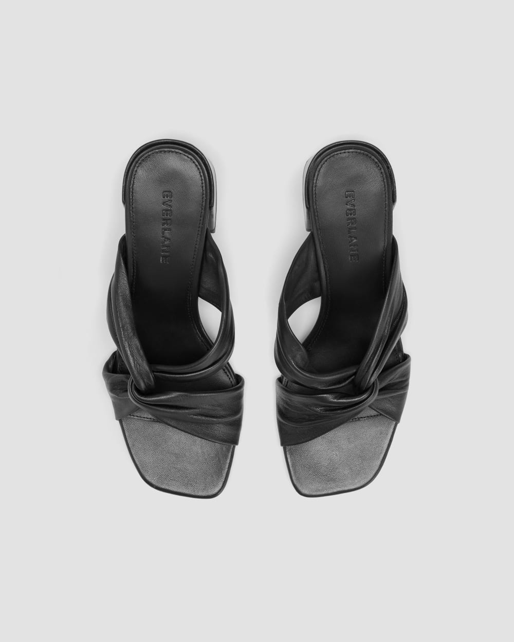 The Day Twist Heel in Black — detail view