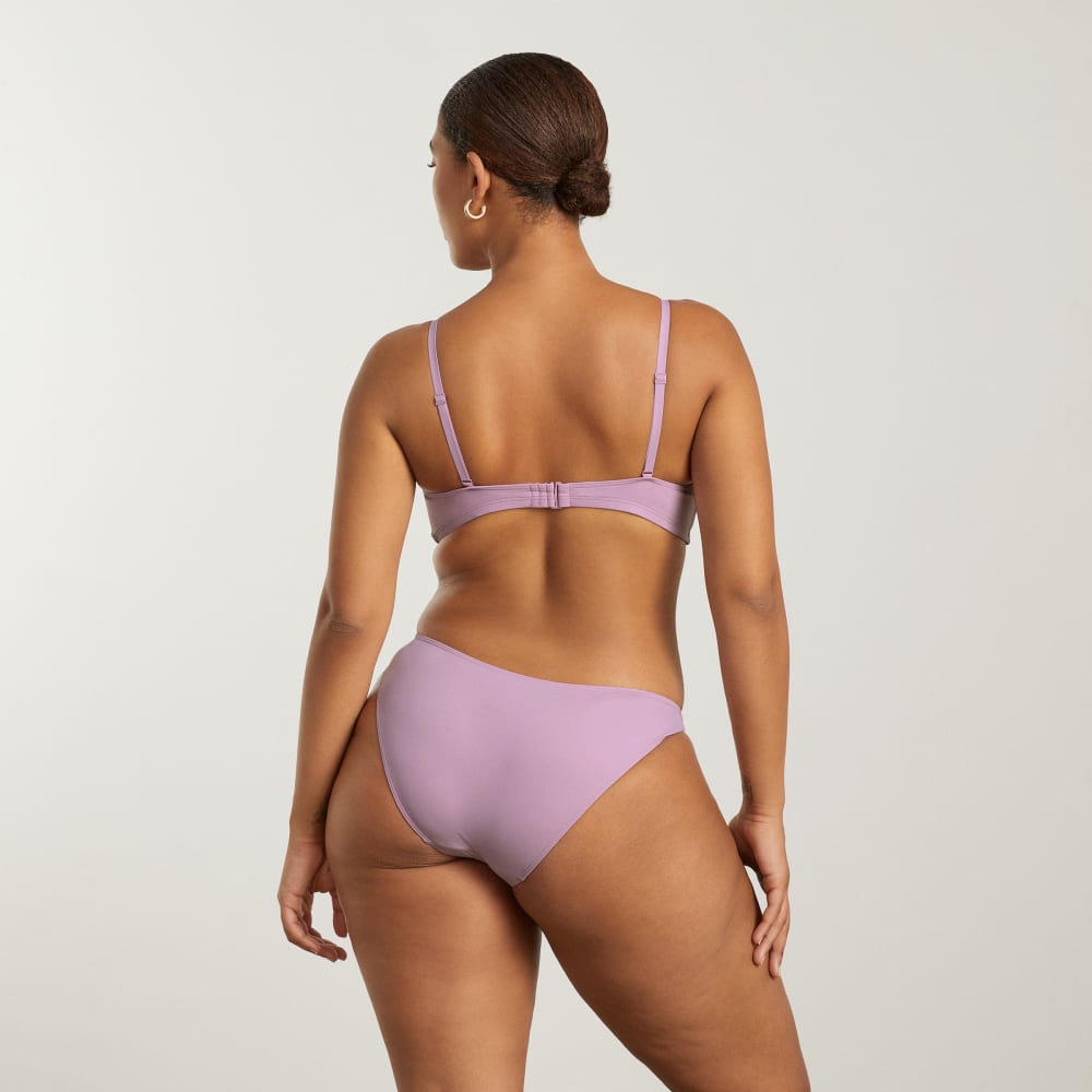 The Thigh-High Bikini Bottom in Lilac — detail view