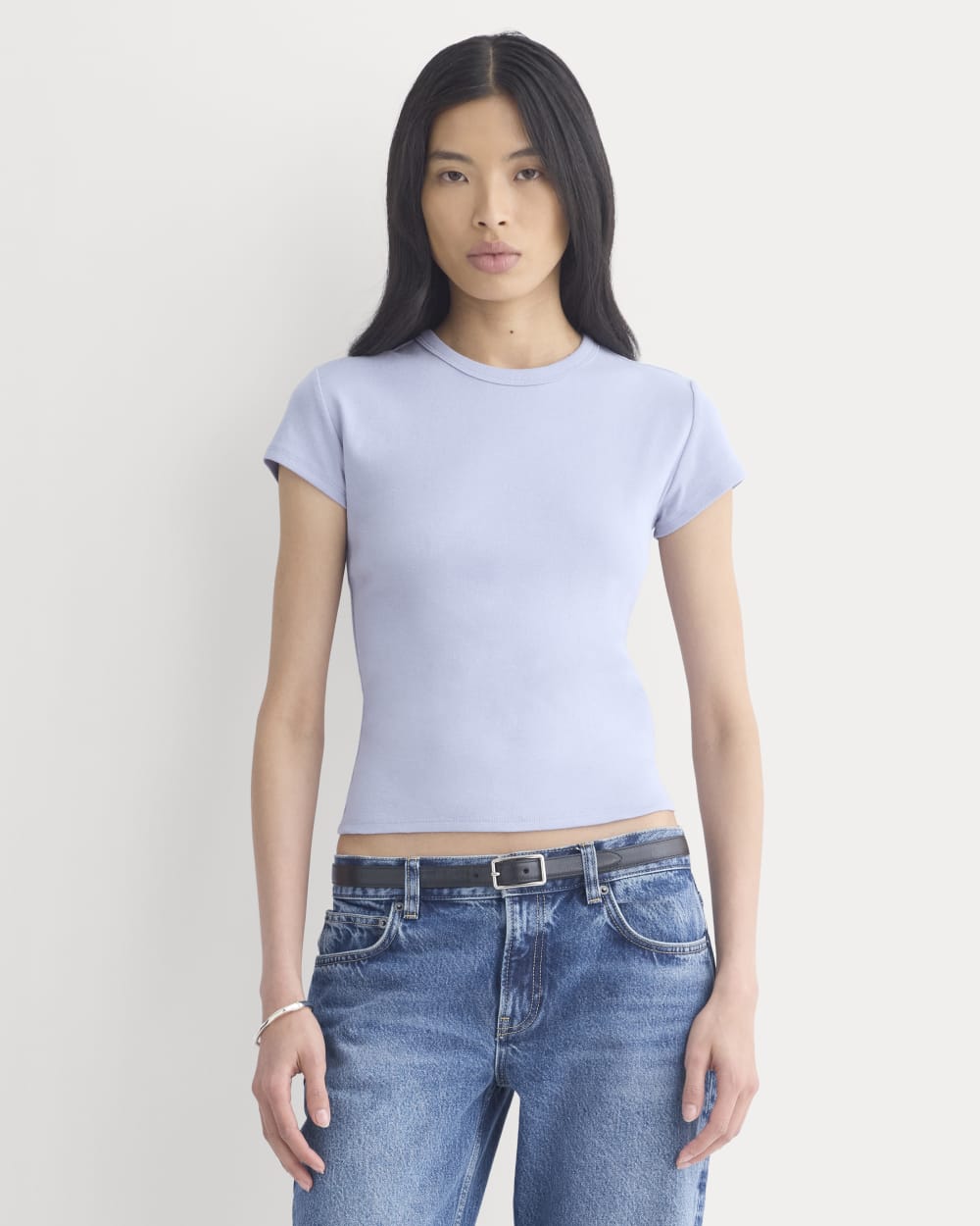 RetroSoft Cotton Crew in Aleutian — front view