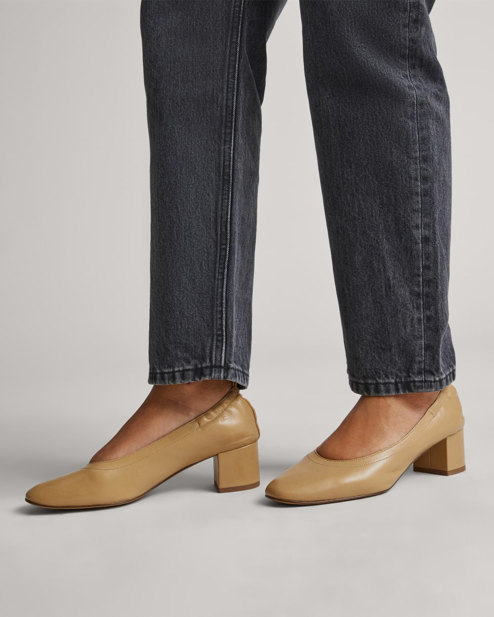 The Day Heel in Narrow Fit in Light Taupe — alternate view