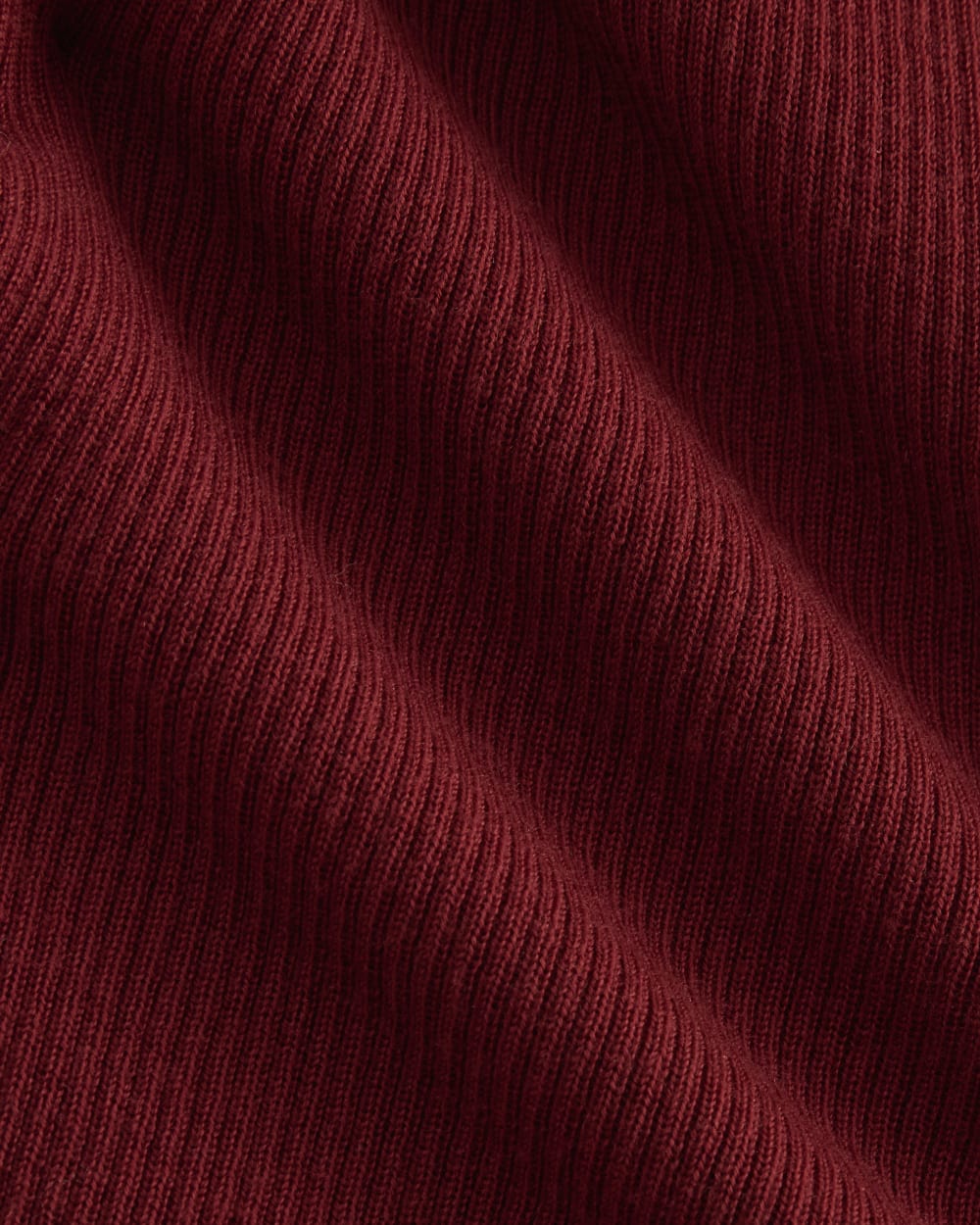 The Cardigan in Ultrasoft Merino in Merlot — detail view