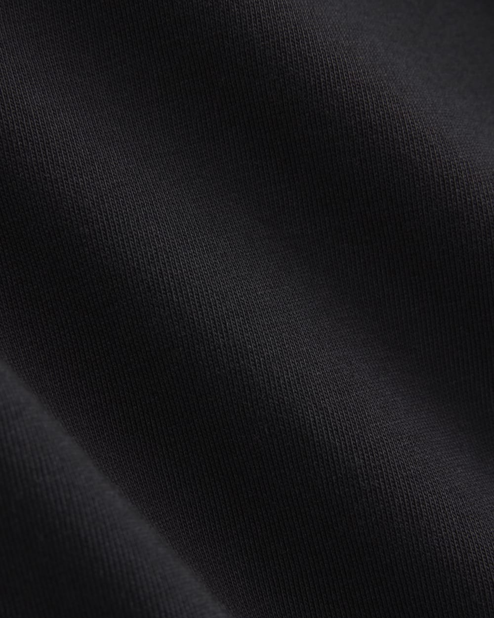 Retro V-Neck Jersey in Black — detail view