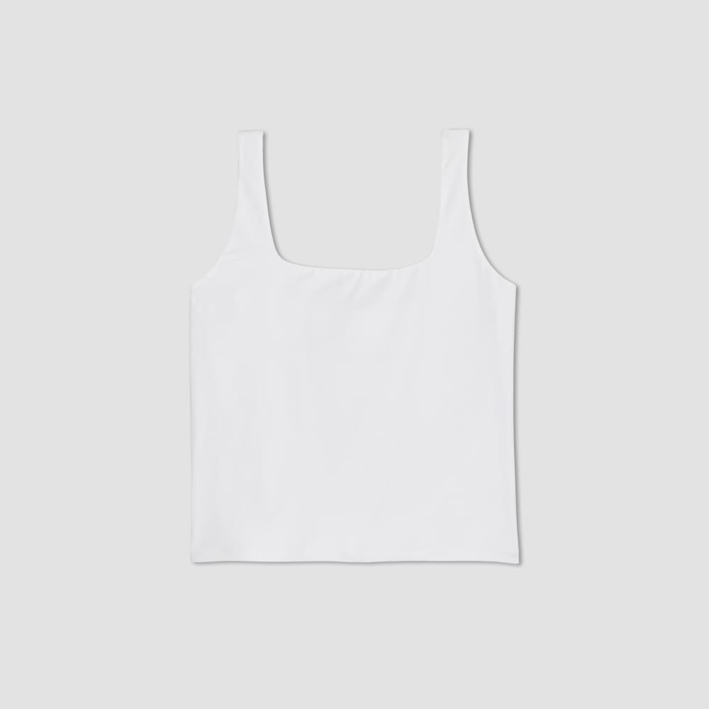 The Supima® Sleeveless Top in White — alternate view