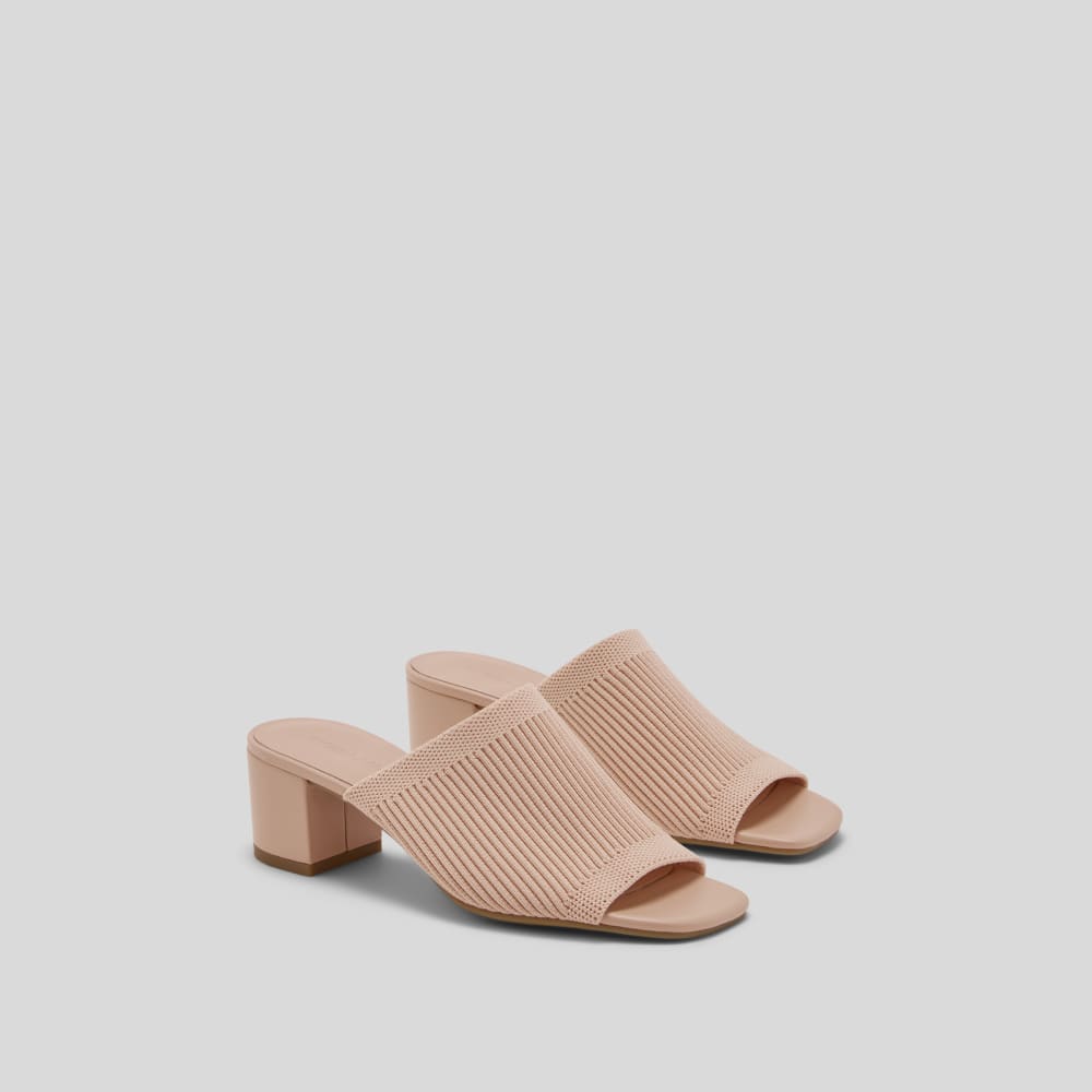 The Glove Mule in ReKnit in Pale Pink — front view