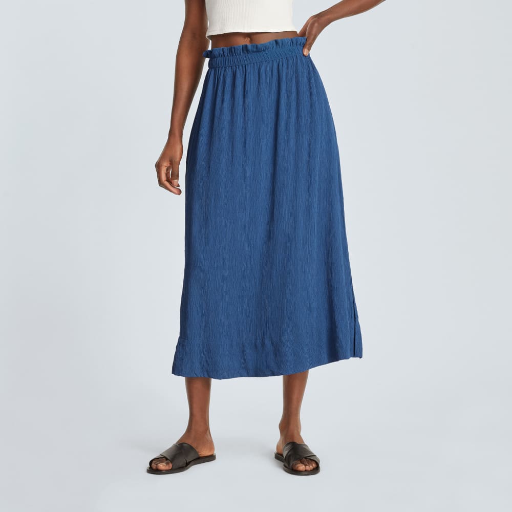 The Naia™ Ripple Skirt in Deep Blue — alternate view