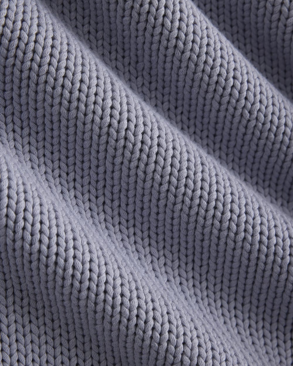 Oversized Cocoon Crew in Elevated Cotton in Aleutian — detail view