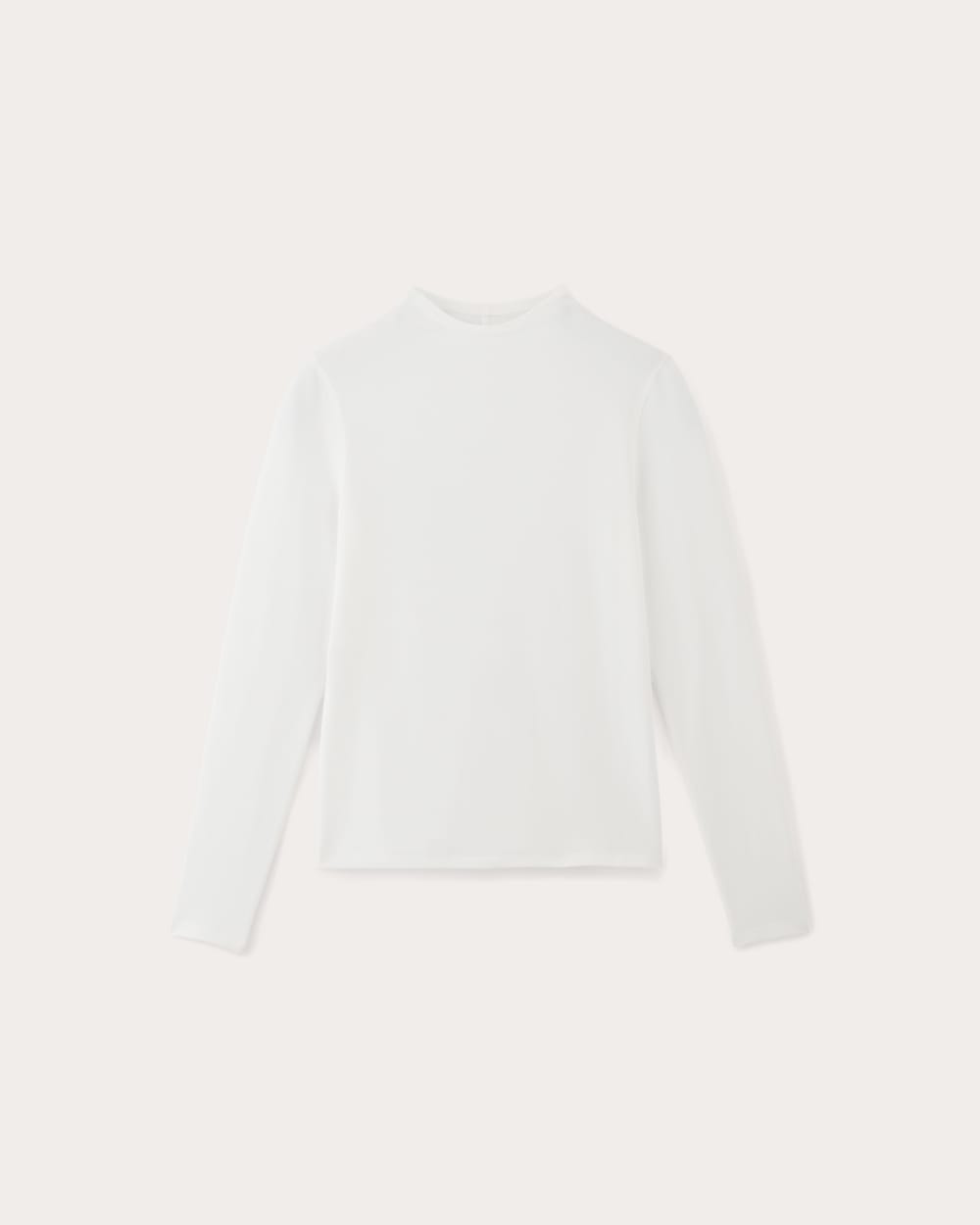 The Form Funnel-Neck Tee in White — alternate view