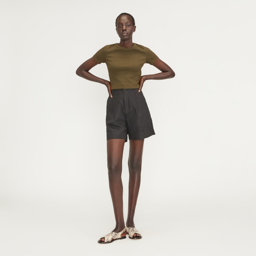 The ’90s Rib Tee in Beech — detail view