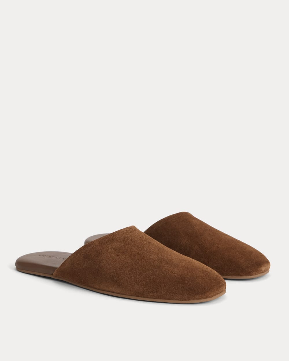 Glove Mule Slipper in Russet — detail view