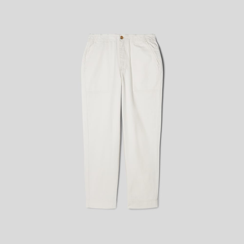 The Organic Cotton Herringbone Pant in Bone — alternate view