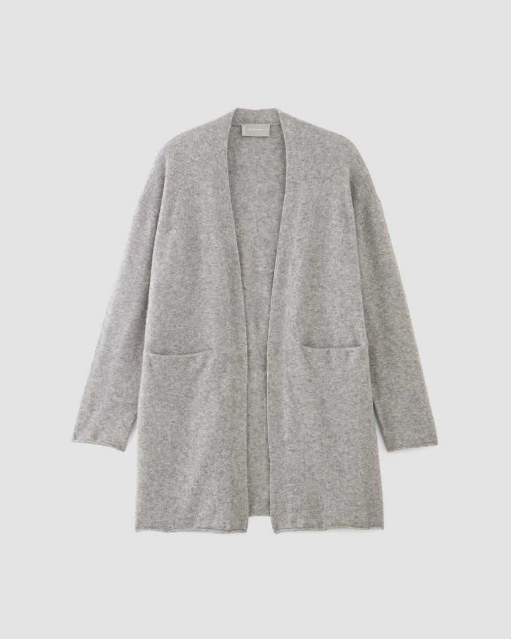 The Cozy-Stretch Long Cardigan in Heathered Grey — alternate view