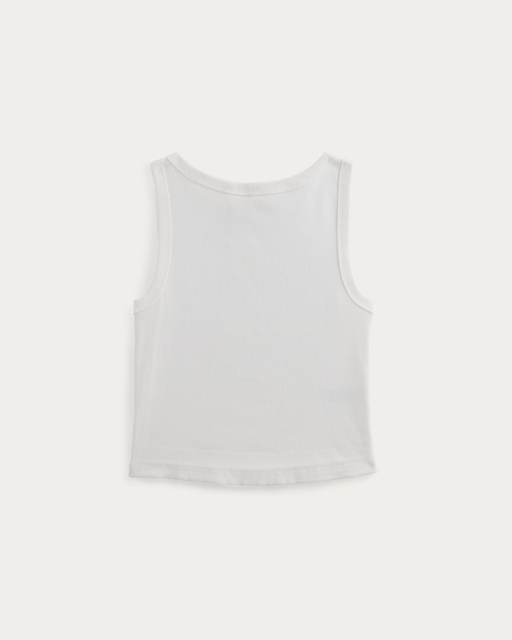 The Selfie Boatneck Tank in White — alternate view