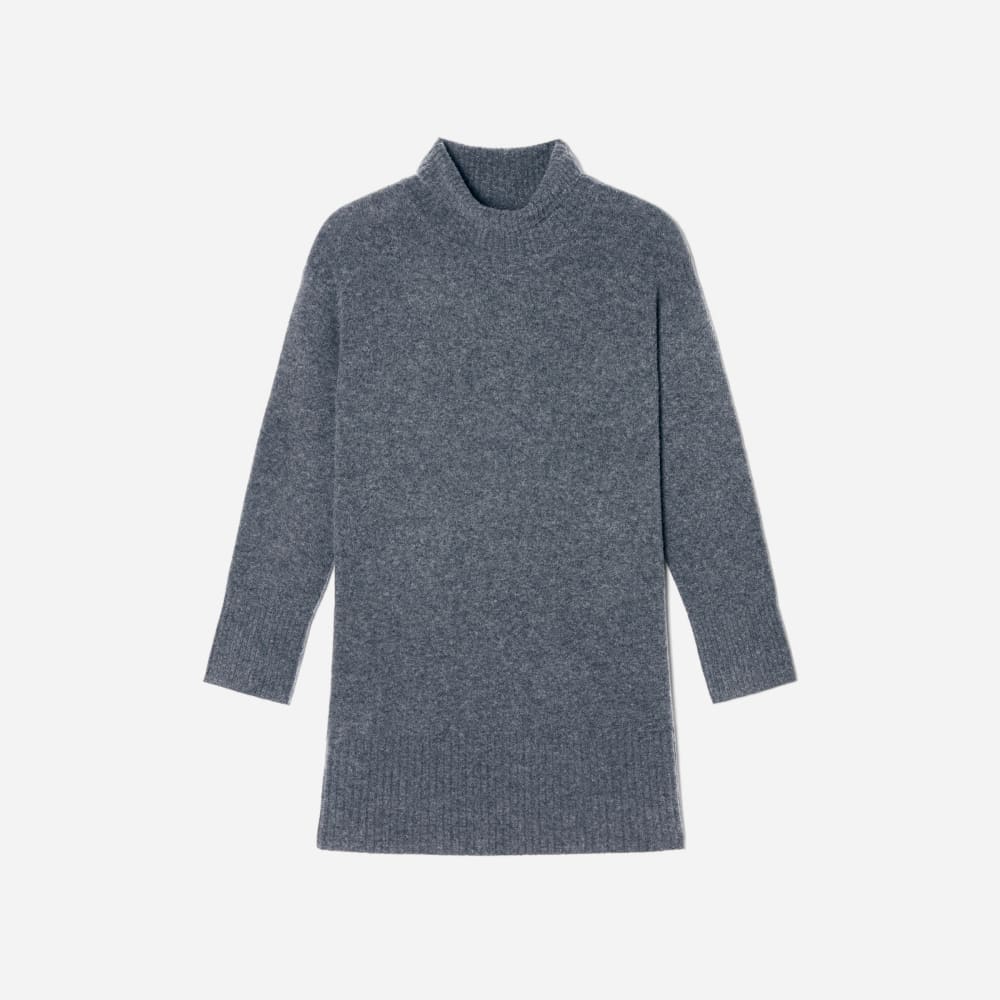 The Cozy Stretch Turtleneck Dress in Marin — alternate view
