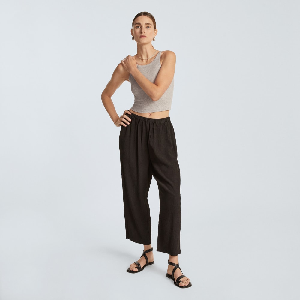 The Naia™ Ripple Pant in Black — detail view