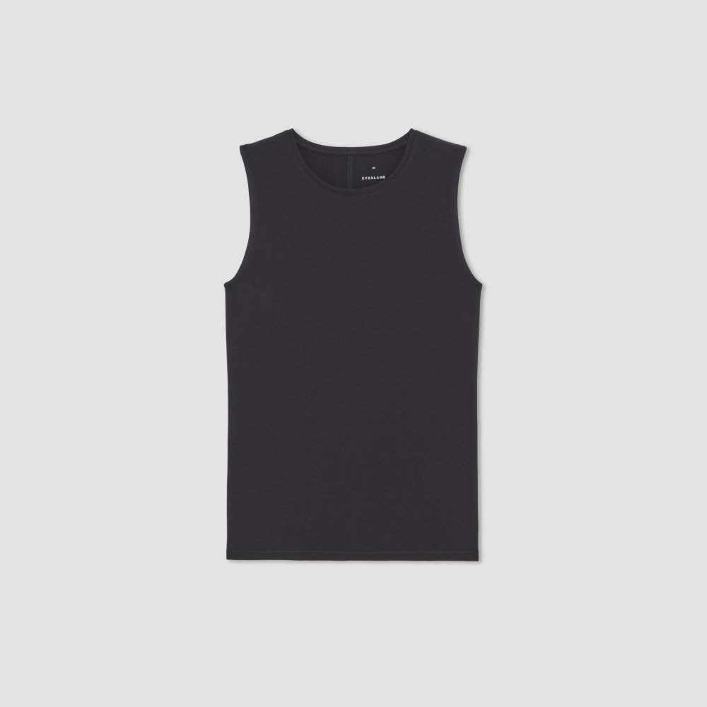 The Supima® Form Tank in Black — alternate view