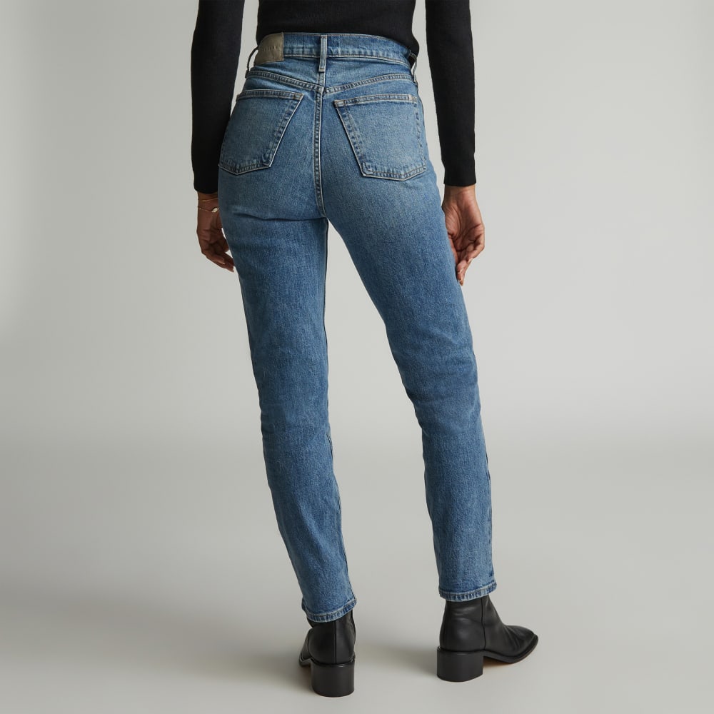 The Original Cheeky® Jean in Worn-In Mid Blue — detail view