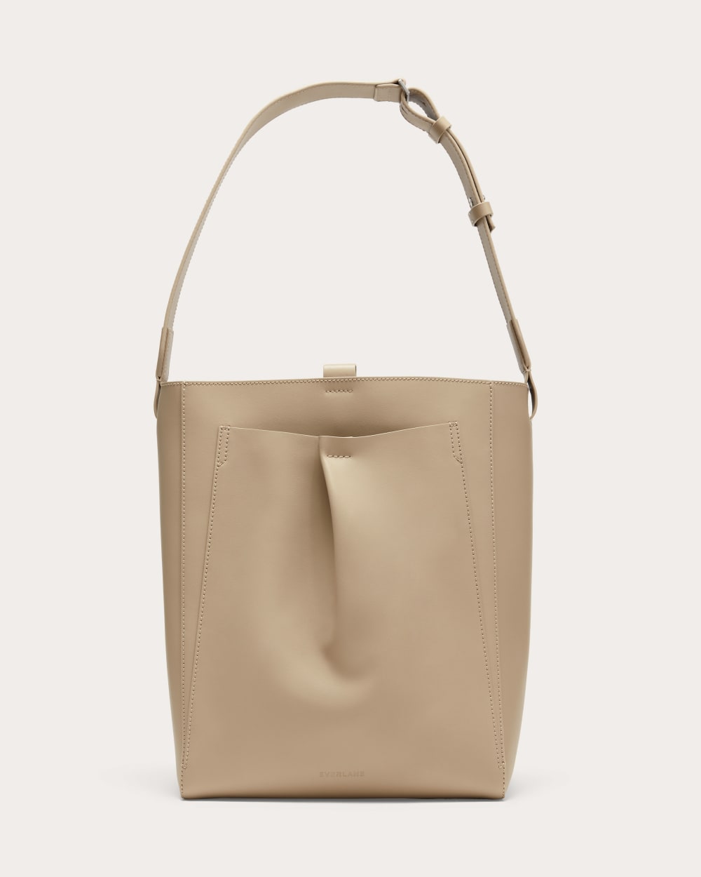 The Studio Bag in Light Taupe — front view