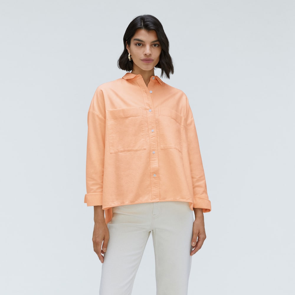 The Boxy Oxford in Apricot — front view