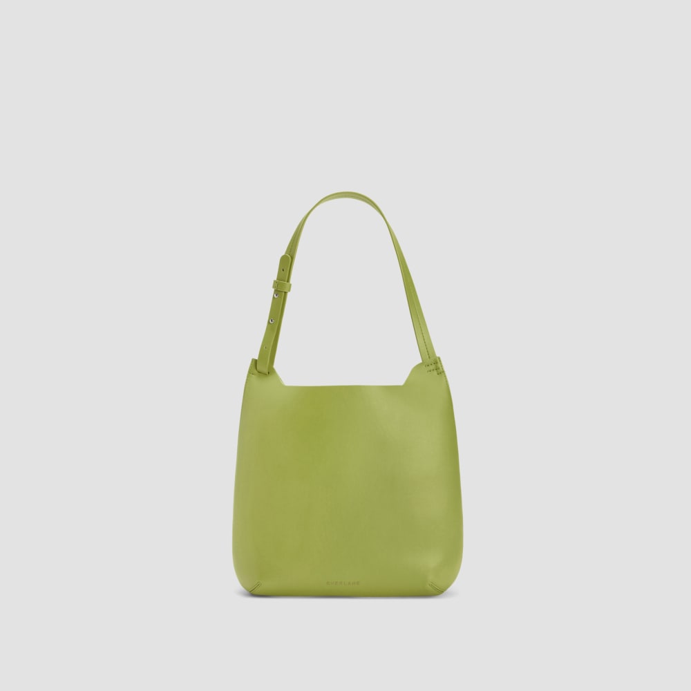 The Cactus Leather Hobo in Pepper — front view