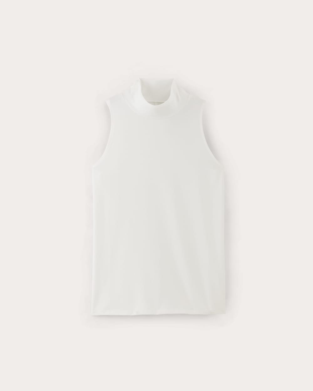 The Form Mock-Neck Tank in White — alternate view